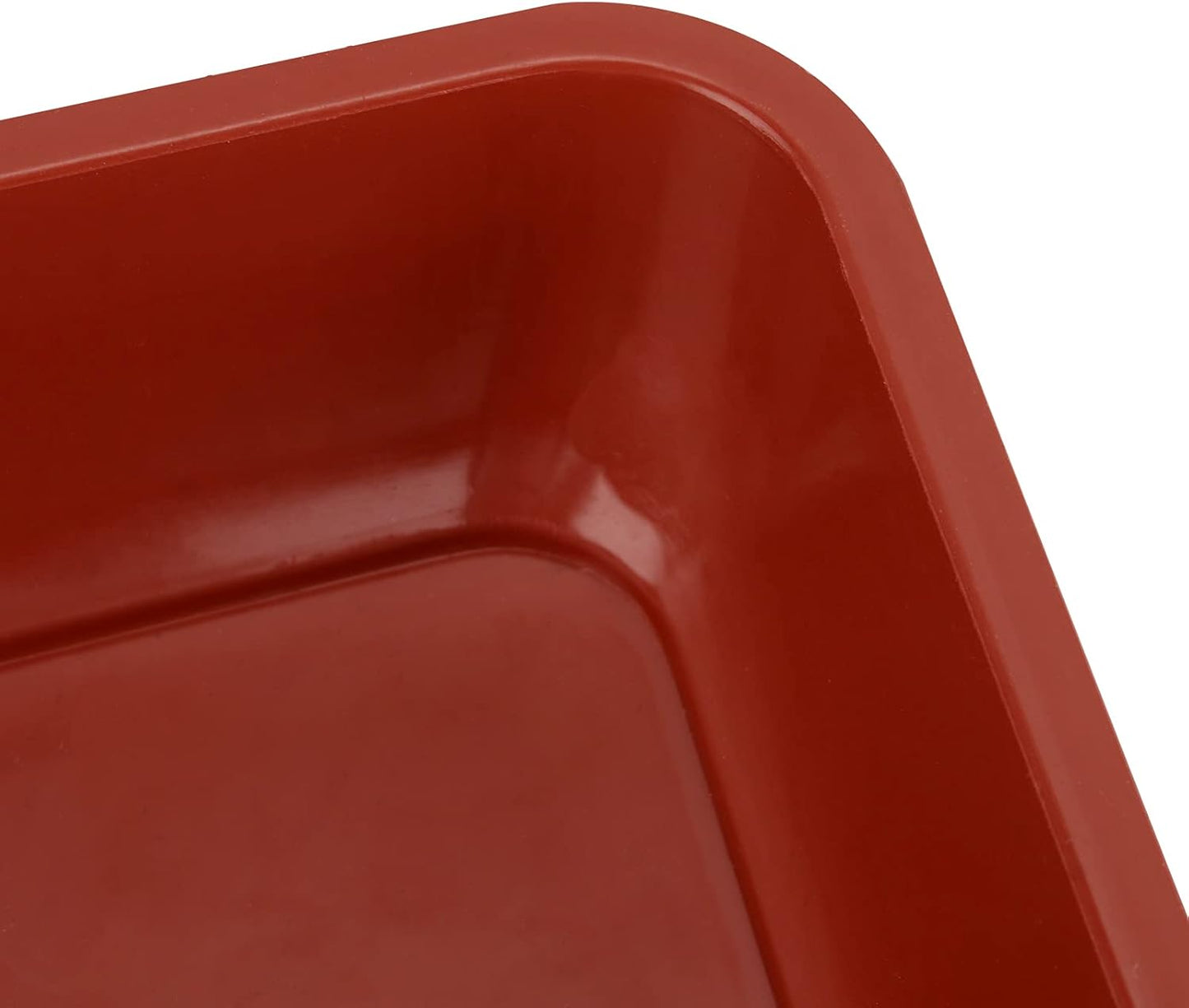 JOIKIT 10 PCS 11.4 x 11.4 x 1.6 Inches Square Plant Saucer, Flower Pot Tray Without Drain Holes for Flowers, Plants, Seedlings