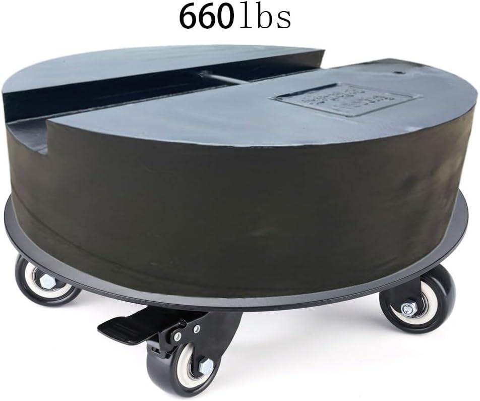 Plant Stand with Wheels,3.0mm Thick Aluminum Alloy Plant Caddy with Wheels Heavy Duty, Rolling Plant Stand Holds 18 Inch and 500lbs(Black)