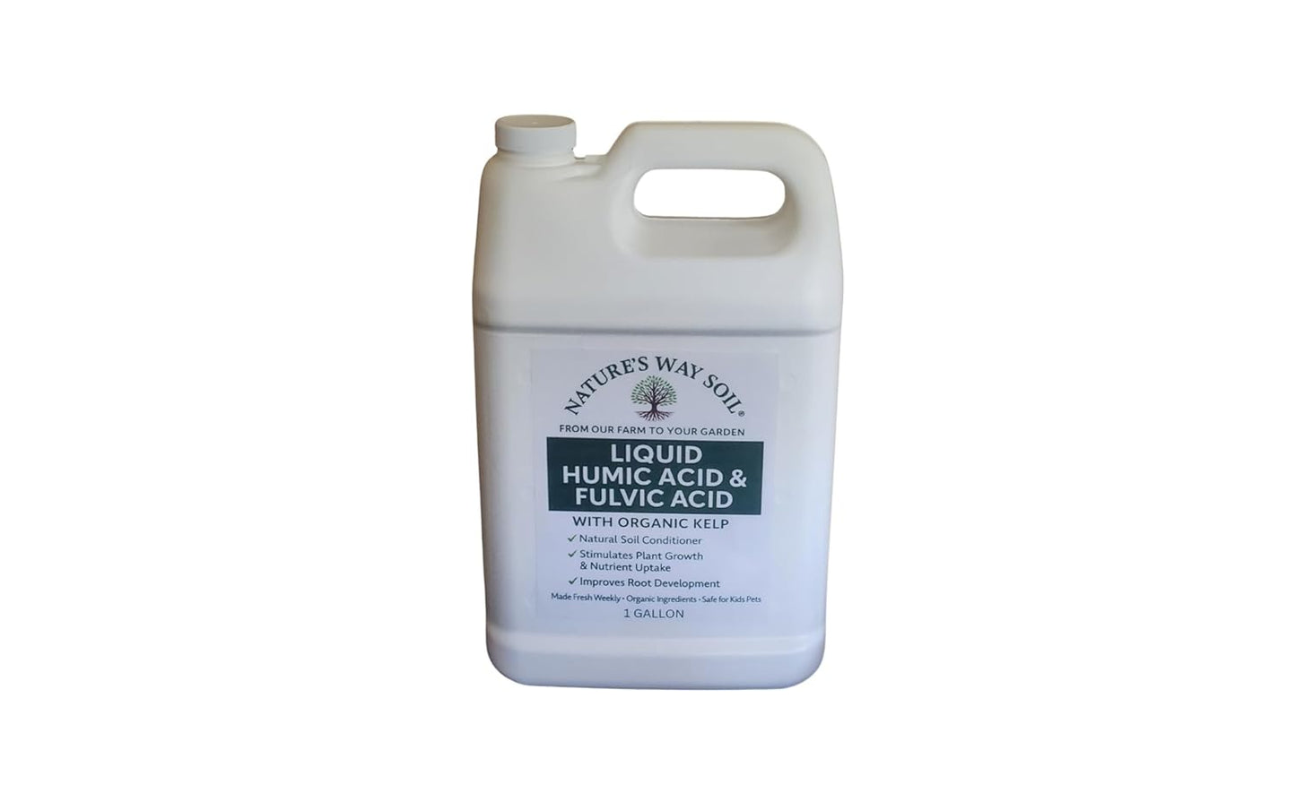 Nature's Way Soil Liquid Humic & Fulvic Acid with Organic Kelp, Concentrate,Natural Soil Conditioner, Plant Growth Stimulator, 2.5 Gallon (2.5 Gallon)