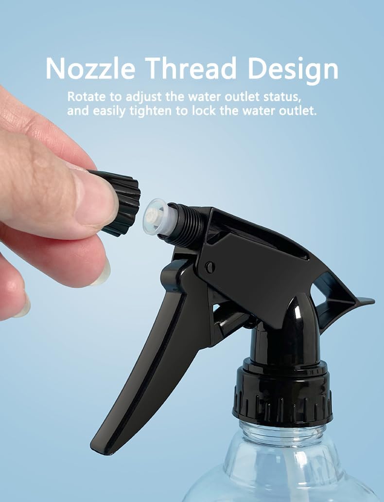 3 PCS Plastic Spray Bottles 8 oz Empty Spray Bottle with Adjustable Nozzle Mini Spray Bottle Liquid Sprayer for Kitchen Cleaning Water Plants