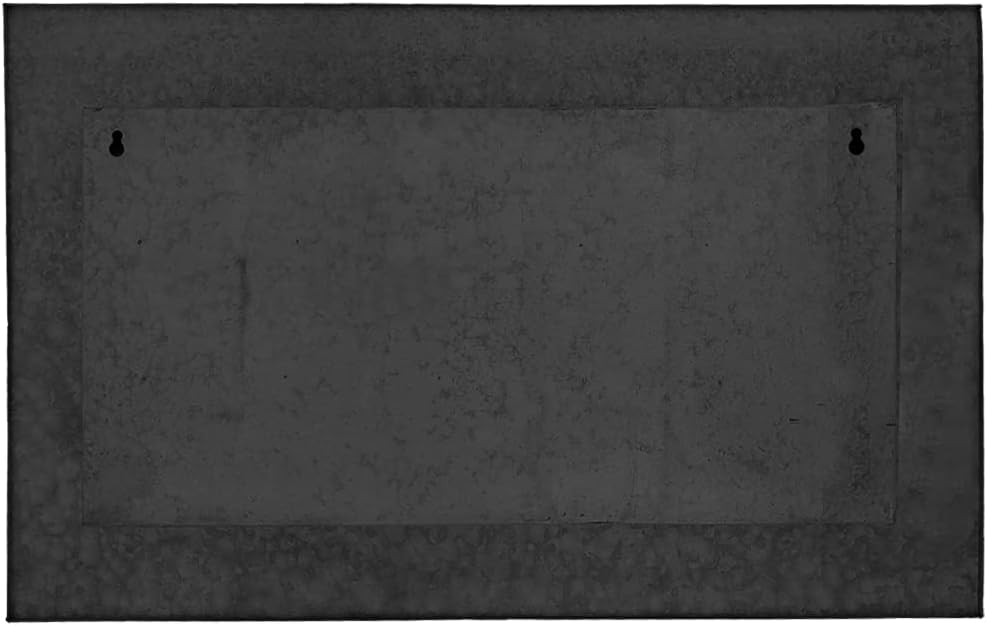 Modern Home Living Wall Galvanized Steel/Zinc Succulent Planter (Black Zinc, Horizontal 18 Pocket)