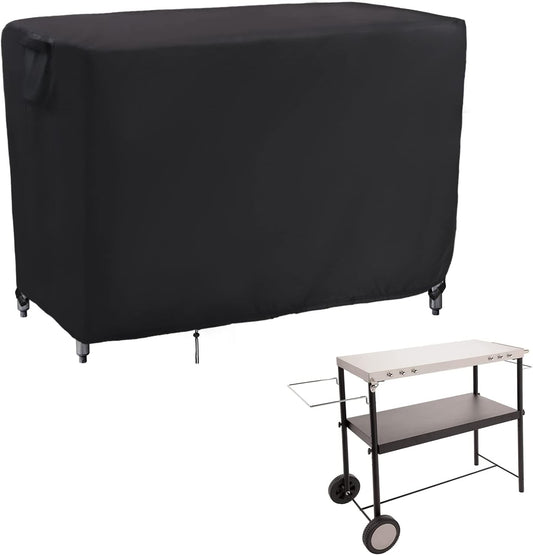 Kingling Outdoor Prep Table Cover for Cart Table, 52 inch Stainless Steel Metal Table Covers Waterproof Protection for Patio Prep Grill Tables - 52''L x 24''W x 35''H