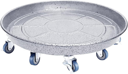 Plant Caddy with Wheels, Heavy Duty Plant Stand with Universal Wheels (18 inch, Silver)