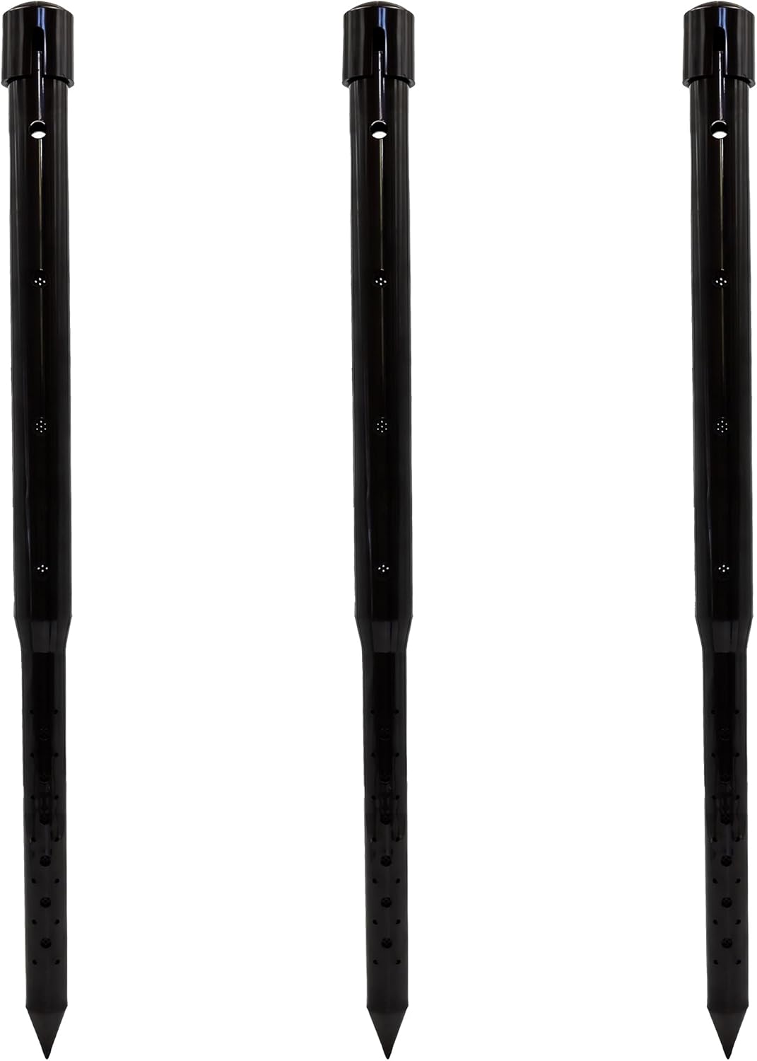 24" DEEP DRIP Watering Stake (3 Pack) (Black), 24GKDD
