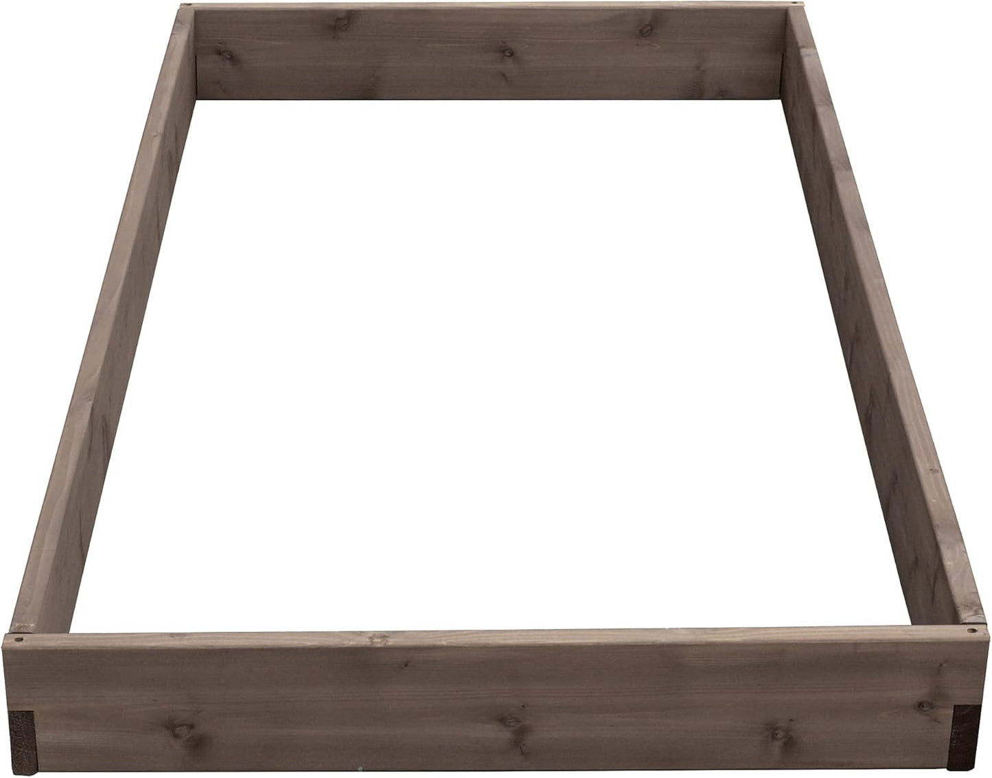 Red Cedar Wood Raised Vegetable Garden Bed - Amish Made in USA (5.5" Raised Bed, Gray Stain)