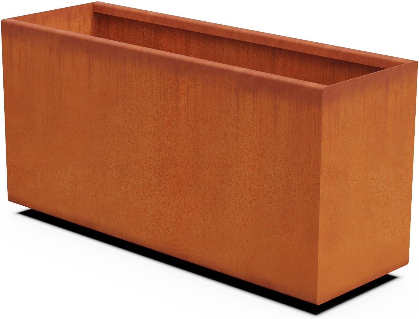 Large Rectangular Planters for Outdoor Plants 36x12x18 Corten Steel Planter | Large Outdoor Planter Box for Patios & Gardens | Heavy Duty Metal & Fully Assembled