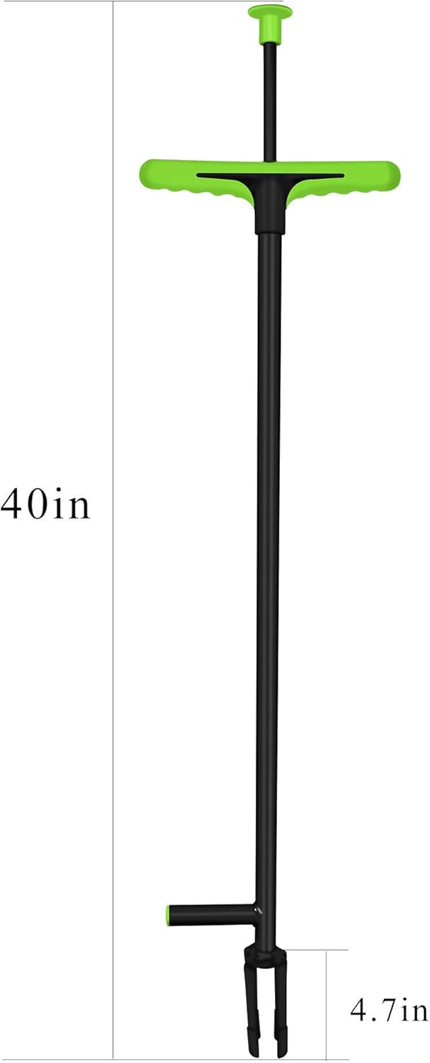 FLORA GUARD Weed Puller, 40" Stand Up Weeder Hand Tool, Long Handle Garden Weeding Tool with 4 Claws, Weed Remover for Lawn, Yard, Garden, Dandelion Picker,Weeder Tool