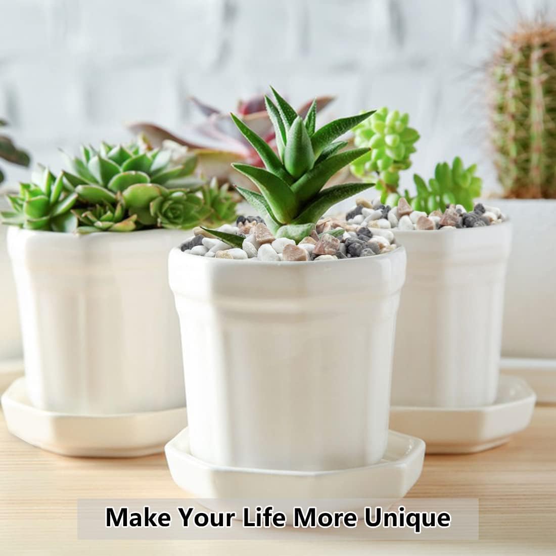 5LBS Succulent and Cactus Gravel Pebbles, 1/5 Inch Natural Decorative Polished Stones, River Rocks for Vases, Aquariums, Terrarium and Outdoor Gardening, Mixed Color