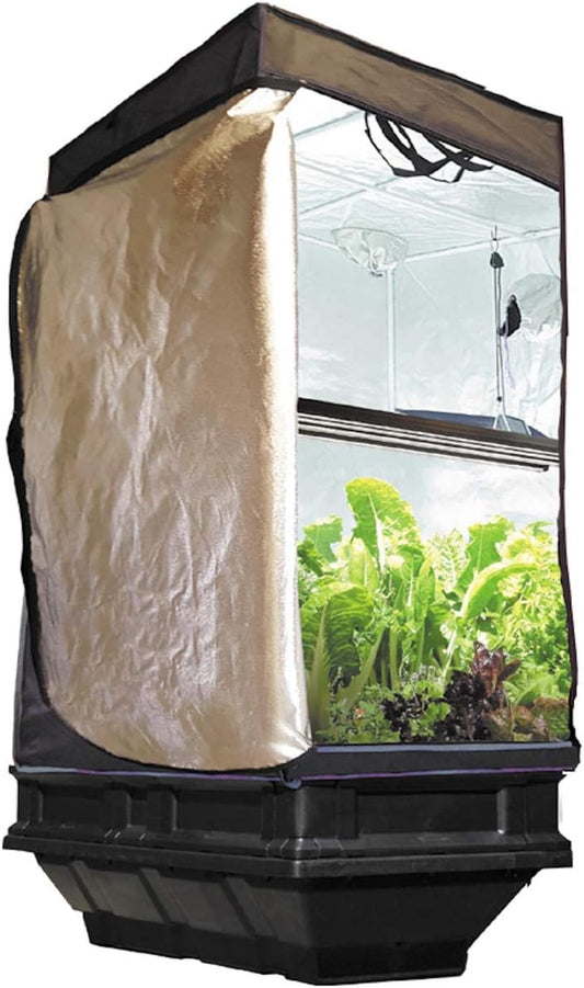 Vegepod Indoor Grow Kit Self Watering with LED Light Reflective Tent Complete System, All-in-One Indoor Gardening Solution, Premium Tent, Small Kit 20"x39"x78"