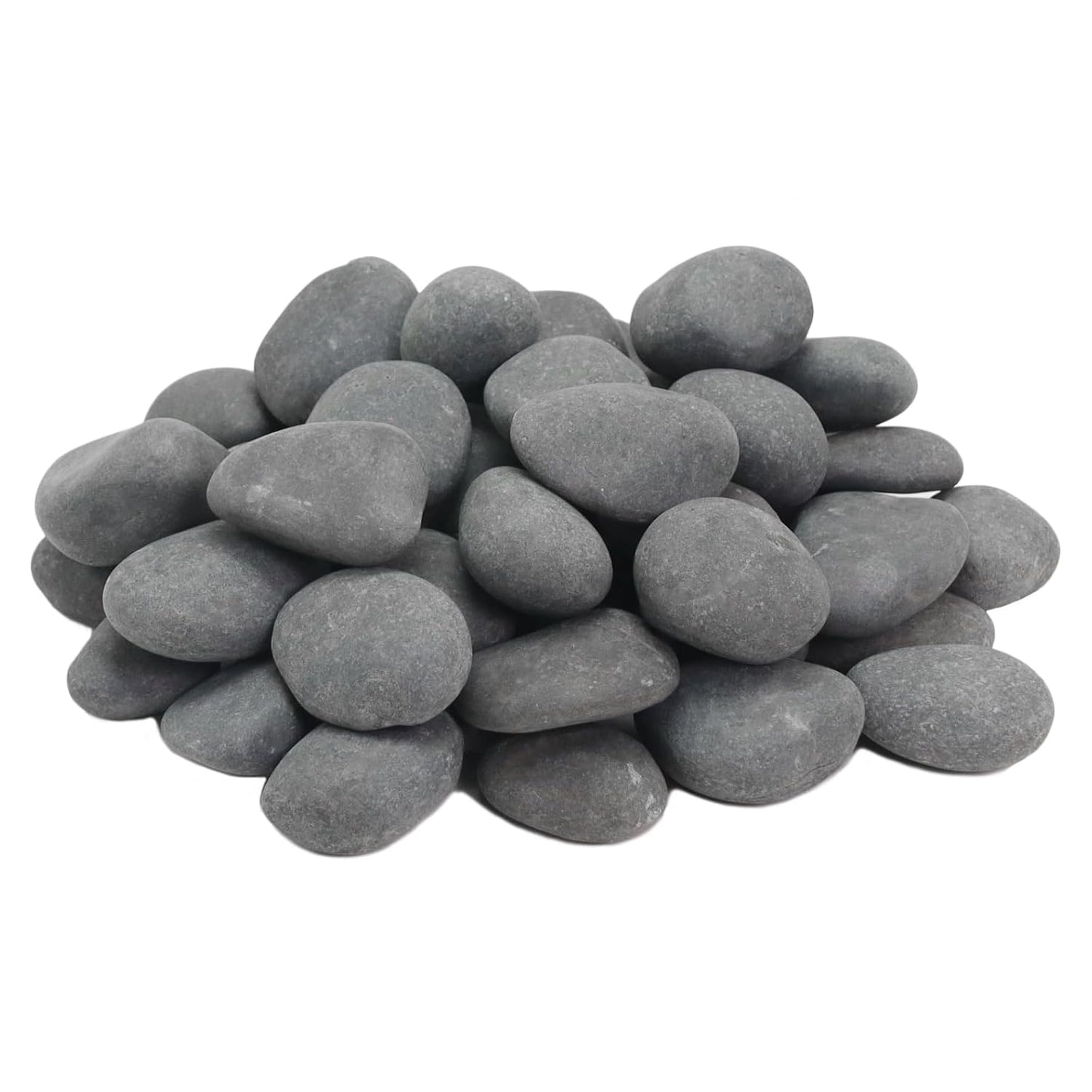 10LB Black Stones Pebbles River Rocks, Natural Beach Pebbles, 1-2" Garden Decorative Stones-1-2 Large Plant Rocks,Ideal for Aquarium, Home Decor