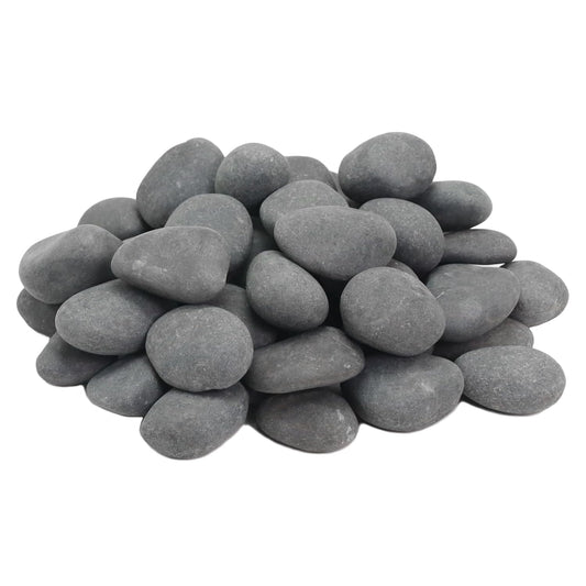 10LB Black Stones Pebbles River Rocks, Natural Beach Pebbles, 1-2" Garden Decorative Stones-1-2 Large Plant Rocks,Ideal for Aquarium, Home Decor