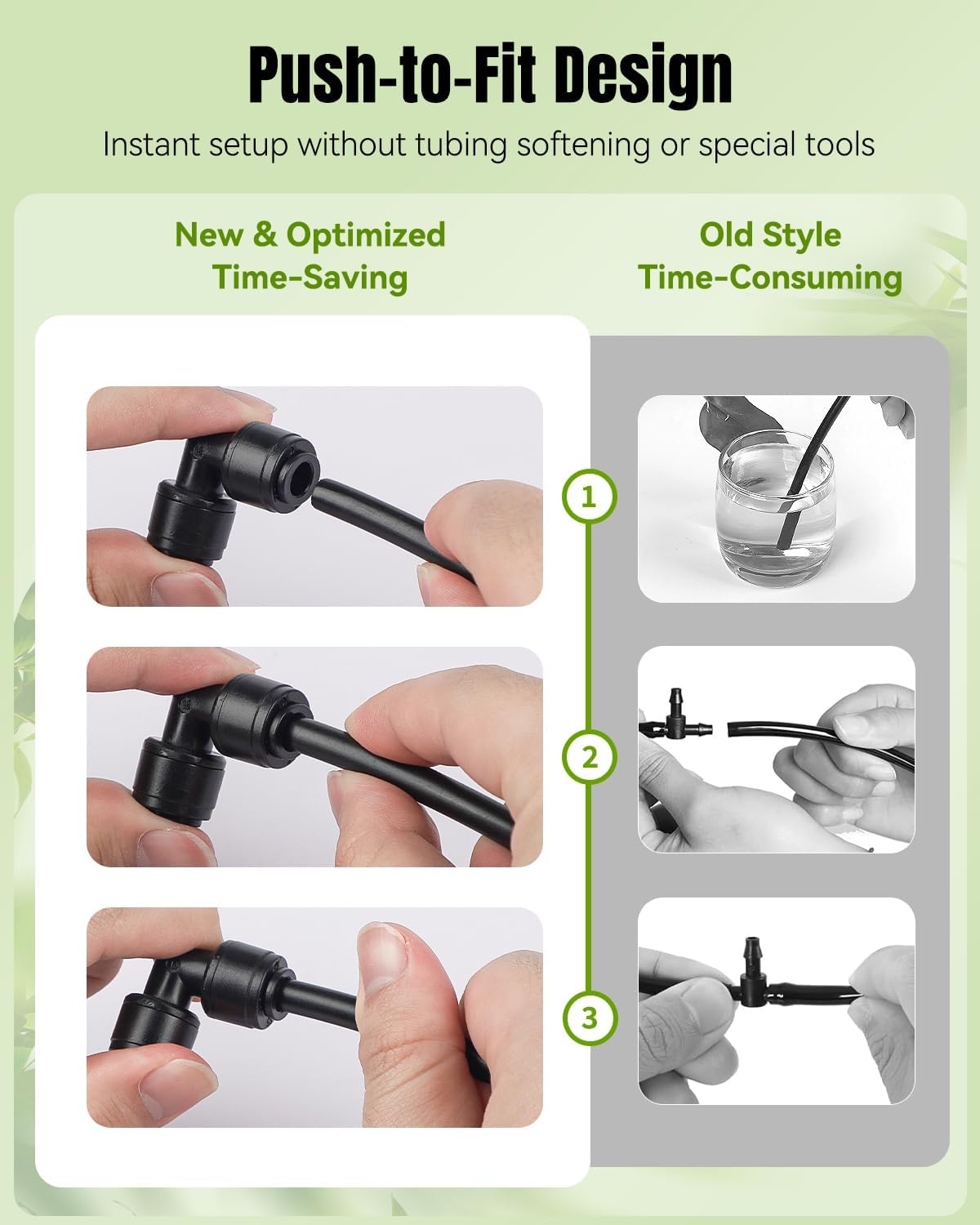 Pawfly 15 Pcs Quick Connect 1/4" Drip Irrigation Elbow Connectors, Anti-Leak Drip Irrigation Parts, Push-to-Fit 2-Way Elbows, Universal 90 Degree Elbow Fittings for 1/4 Inch Irrigation Tubing