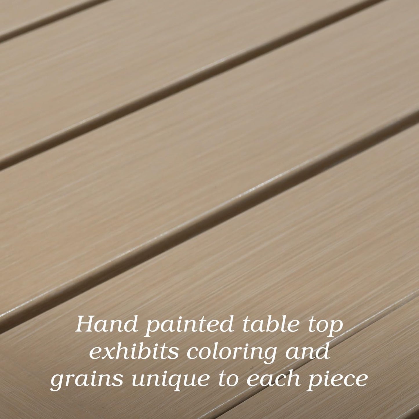 Outdoor Patio Table for 6 Person, Patio Dining Rectangle Table with 1.57" Umbrella Hole for Garden Lawn Backyard Parties, Black Metal Frame 63" L x 38" W x 29" H Brown