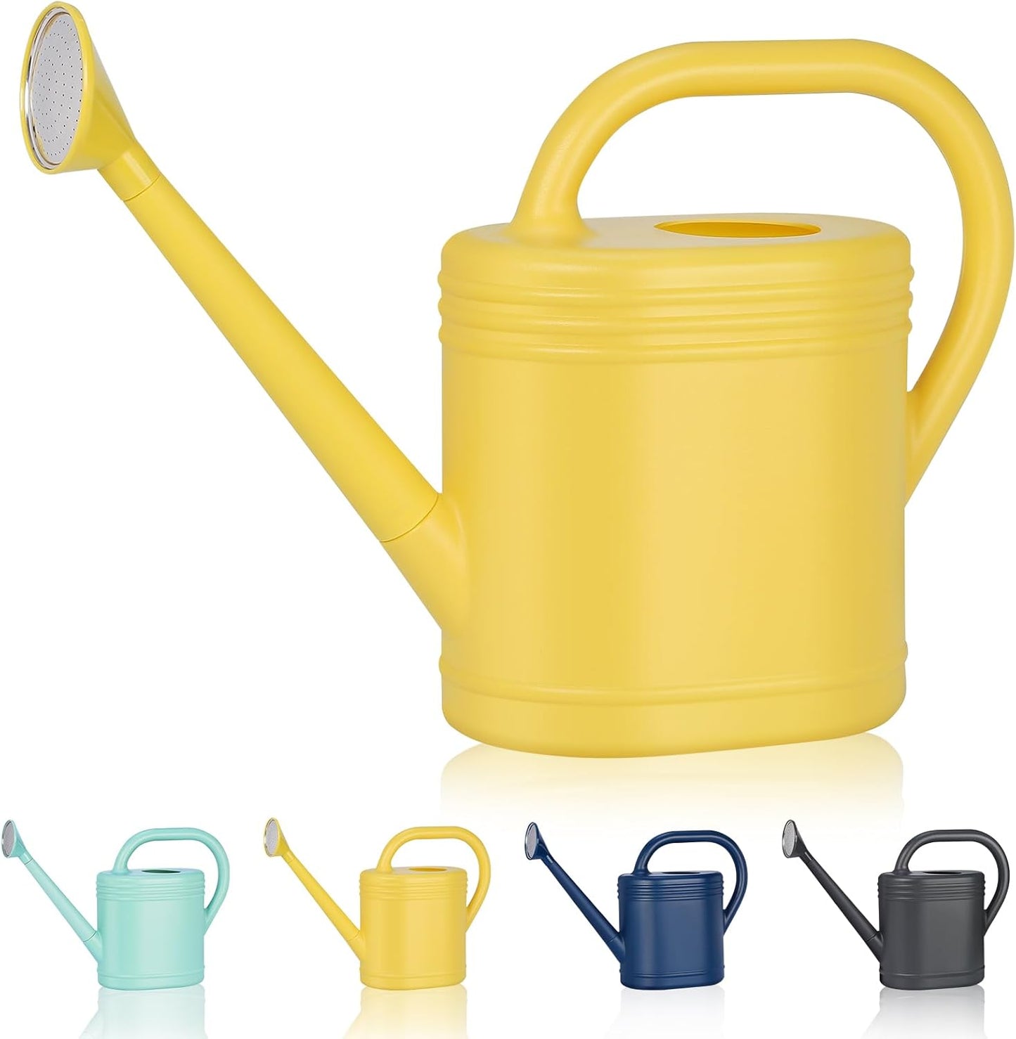 2 Gallon Watering Can for Indoor Plants, Garden Watering Cans for Outdoor Plant House Flower, Modern Plant Watering Can Large Long Spout with Sprinkler Head