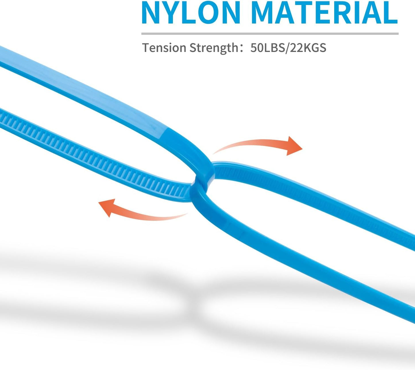 12 Inch Zip Ties White 1000 PCS, 50 Lbs- Heavy Duty Tensile Strength, Nylon PA66 UV Resistant Cable Ties for Indoor and Outdoor Use - Ideal for object bundling and fastening