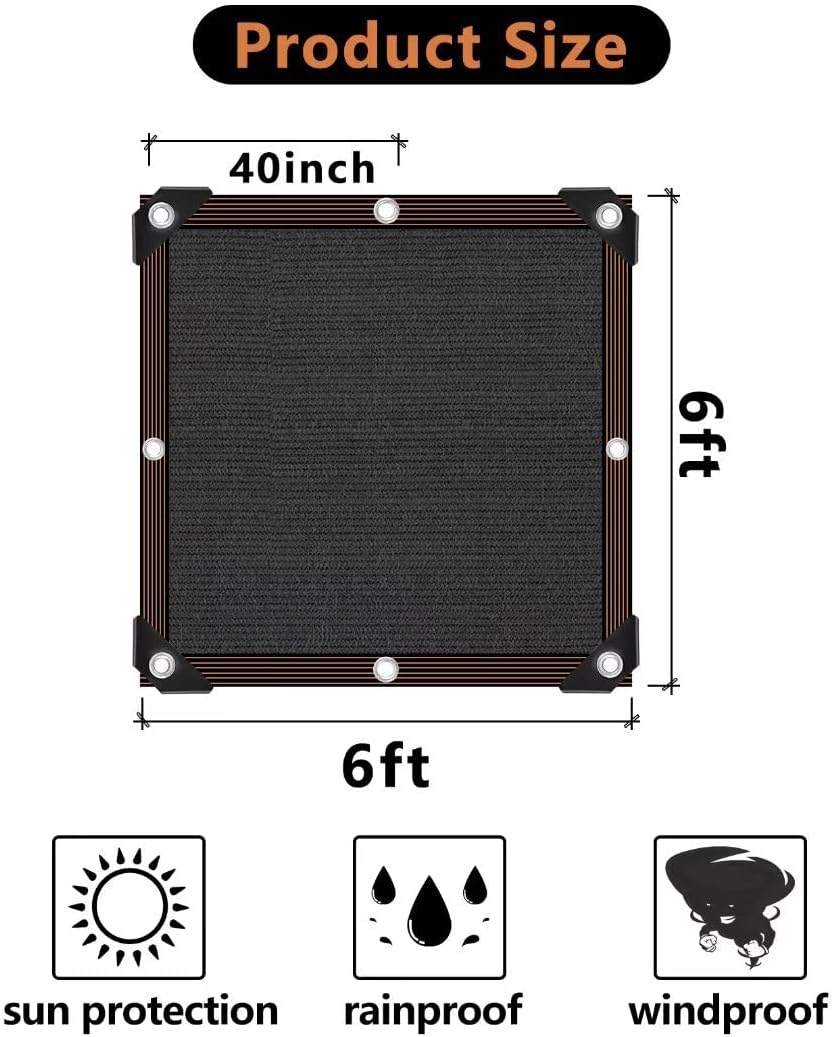 Shade Cloth - 70-90% Sunblock Net for Garden Patio,Shade Sails for Plants Greenhouse Outdoor Pergola Lawn Swimming Sun Shade Cloths for Kennel Chicken Coop Easier to Hang Shade Net Cover