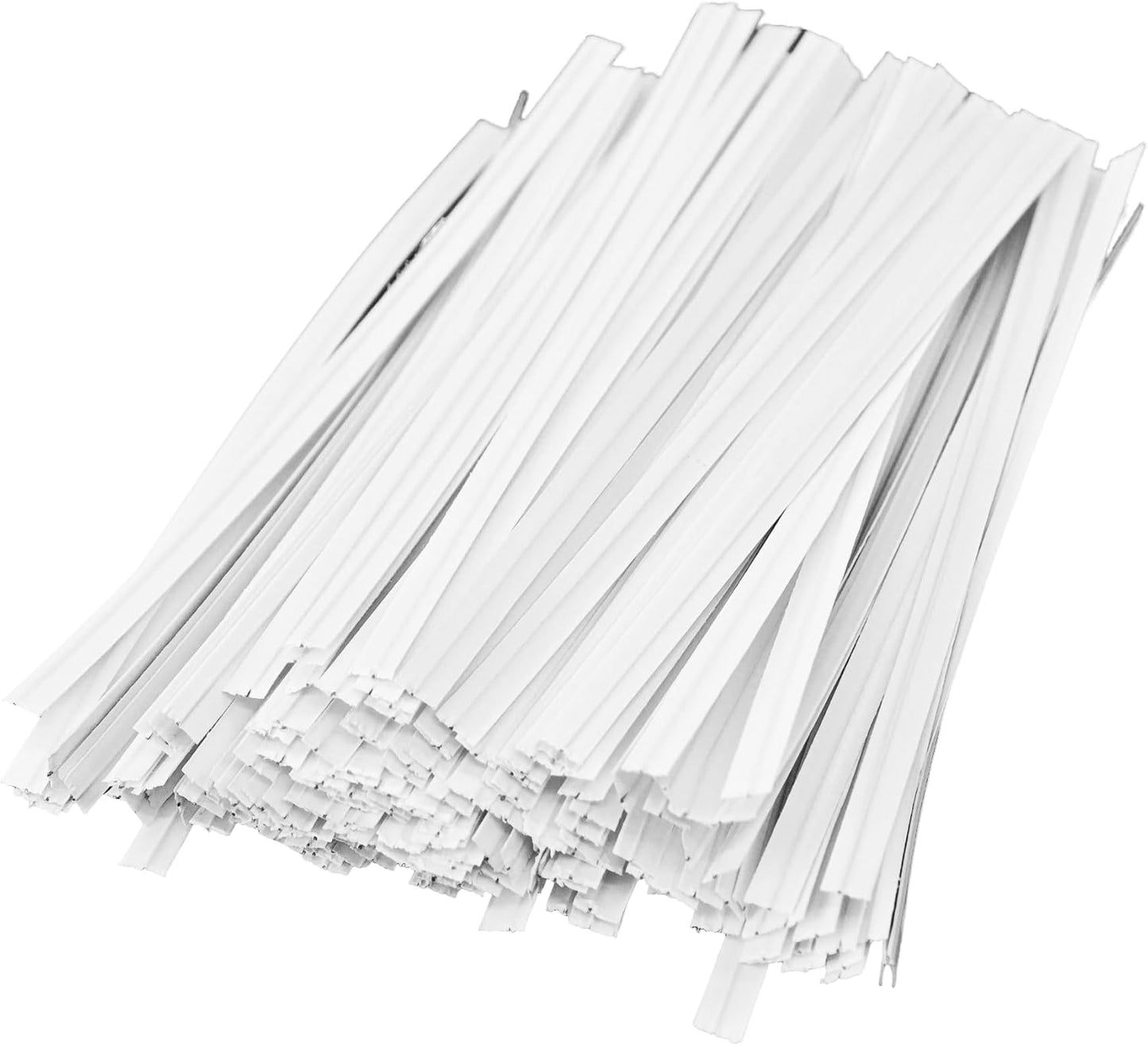 200PCS 4 Inch Kraft Paper Twist Ties, Reusable Cable Ties for Tying Bread, Plant Support, Bread Packaging, Candy Bags and Craft Projects (White)