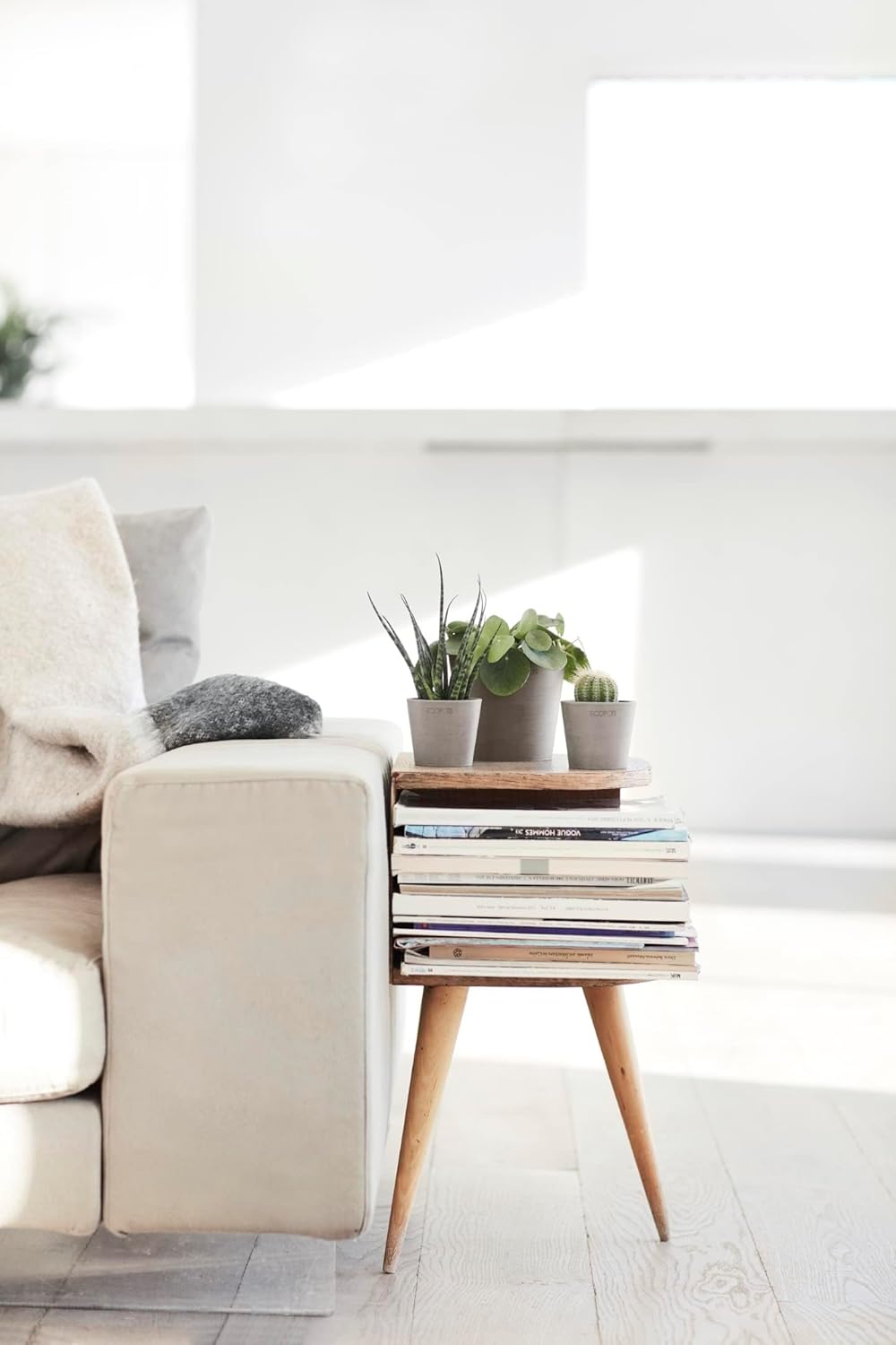 Ecopots Amsterdam Mini Durable Modern Round Recycled-Based Composite Flower Pot Planter, Taupe, 3"