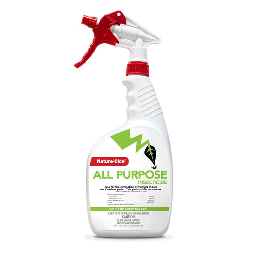 Nature-Cide All Purpose Insecticide. All Natural, Plant-Based Roach Killer, Spider, Mosquito and Ant Spray to Keep Your Home Safe. Kills on Contact. No Strong Odor. 32 oz
