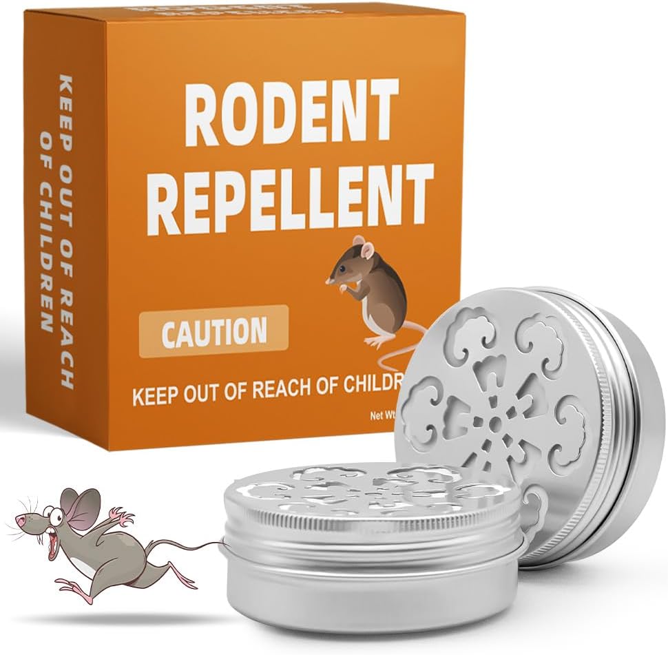Pest Repellent, Rodent Repellent for Car Engines, Mouse Repellents for Car, RV Mice Repellant, Keep Rodents Out of Car/House, Cars Mouse Repellent Under Hood-2P
