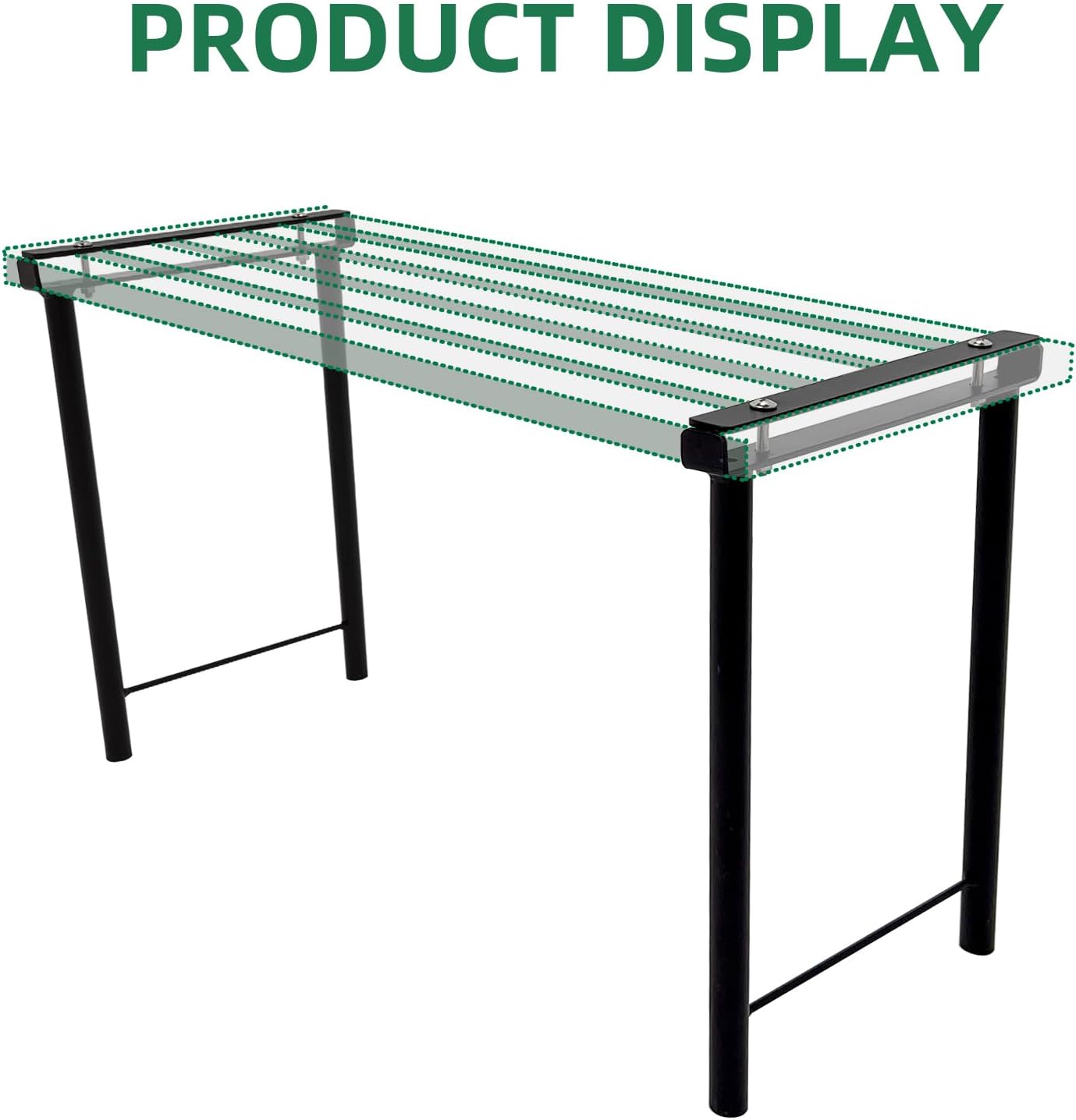 2PC Extra leg extensions, Replacement Parts for Metal Plant Stand (Tall Leg Replacement Part Ebony)