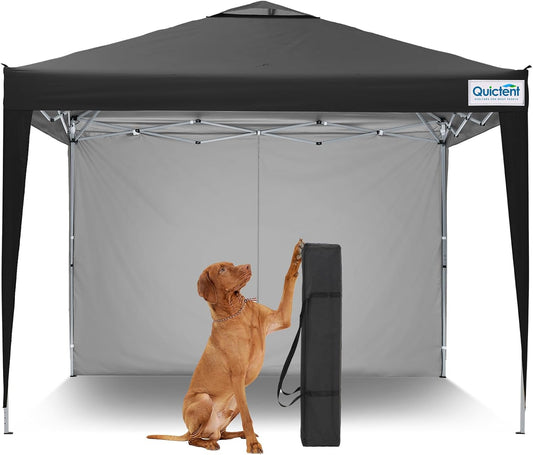 Quictent 10x10 Pop Up Canopy Tent, Instant Setup Gazebo for 1 Person, Portable & Compact, Waterproof & UV Protection, Ideal for Camping, Beach, Parties, and Outdoor Events
