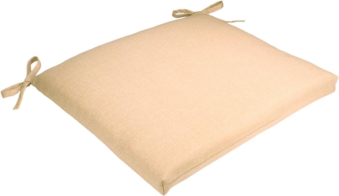 Comfort Classics Set of 4 19W x 17Dx 2H Spun Polyester Outdoor SEAT Cushion in Husk Texture Birch Inc.