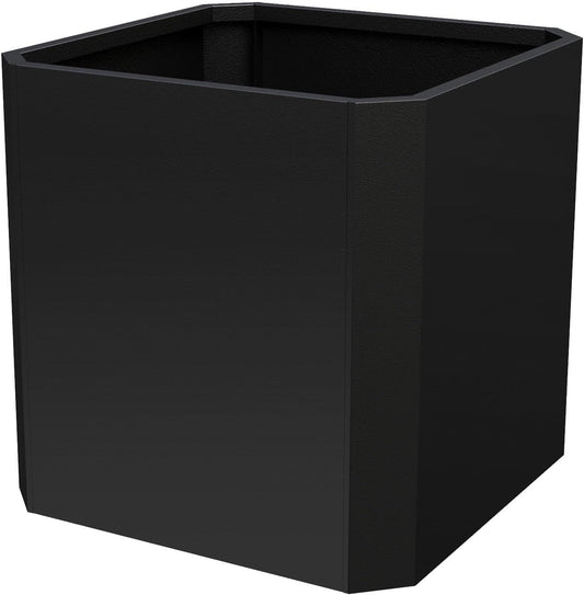 Steel Planter Box-20"x20"x20"-Large Square Planter Box-Outdoor Indoor-Cube Steel Planter Heavy Duty Black Metal Planter Flower Pot Commercial Residential for Home Garden Porch Hotel Patio