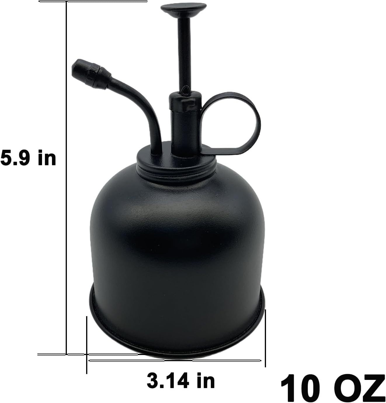 Brass Spray Lianshi can Plant Spay Bottle Inner Flower Spray Mister 300ml/10.56 oz 1pcs/Lot (Black)