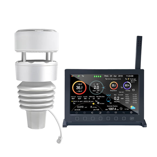 ECOWITT Wittboy Pro Weather Station HP2564, with 7 Inch HP2560 TFT Display Console and WS90 Outdoor Weather Sensor, Supports WU/WeatherCloud/Wow/Ecowitt Servers,915 MHz