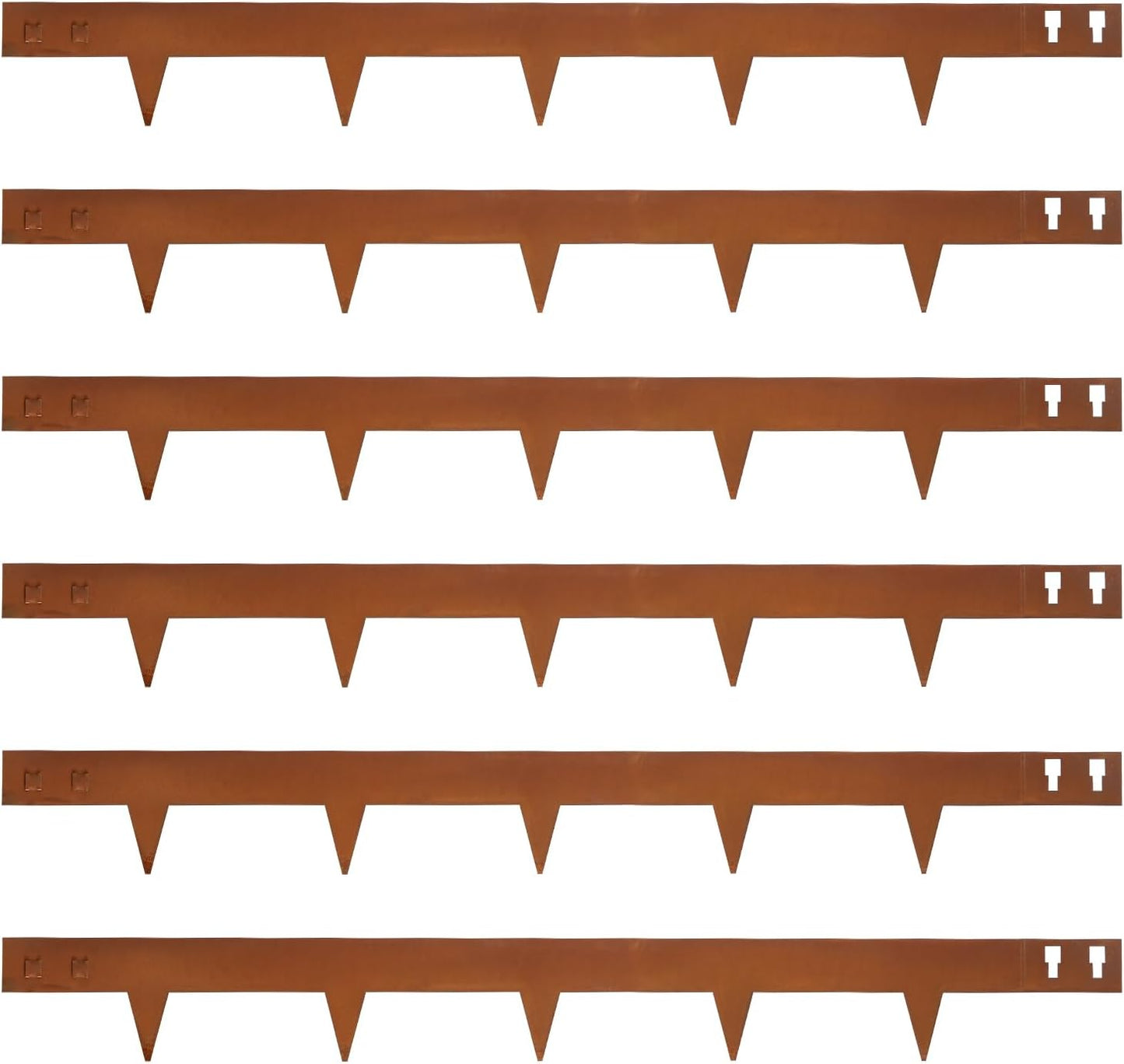 Corten Steel Landscape Edging 40 Inch Strips Steel Landscape Edging Metal Garden Edging Border Rusted Edge 4.5 Inch Depth Steel Edging for Landscaping Lawn Yard 6 pcs by GZGNEEVL