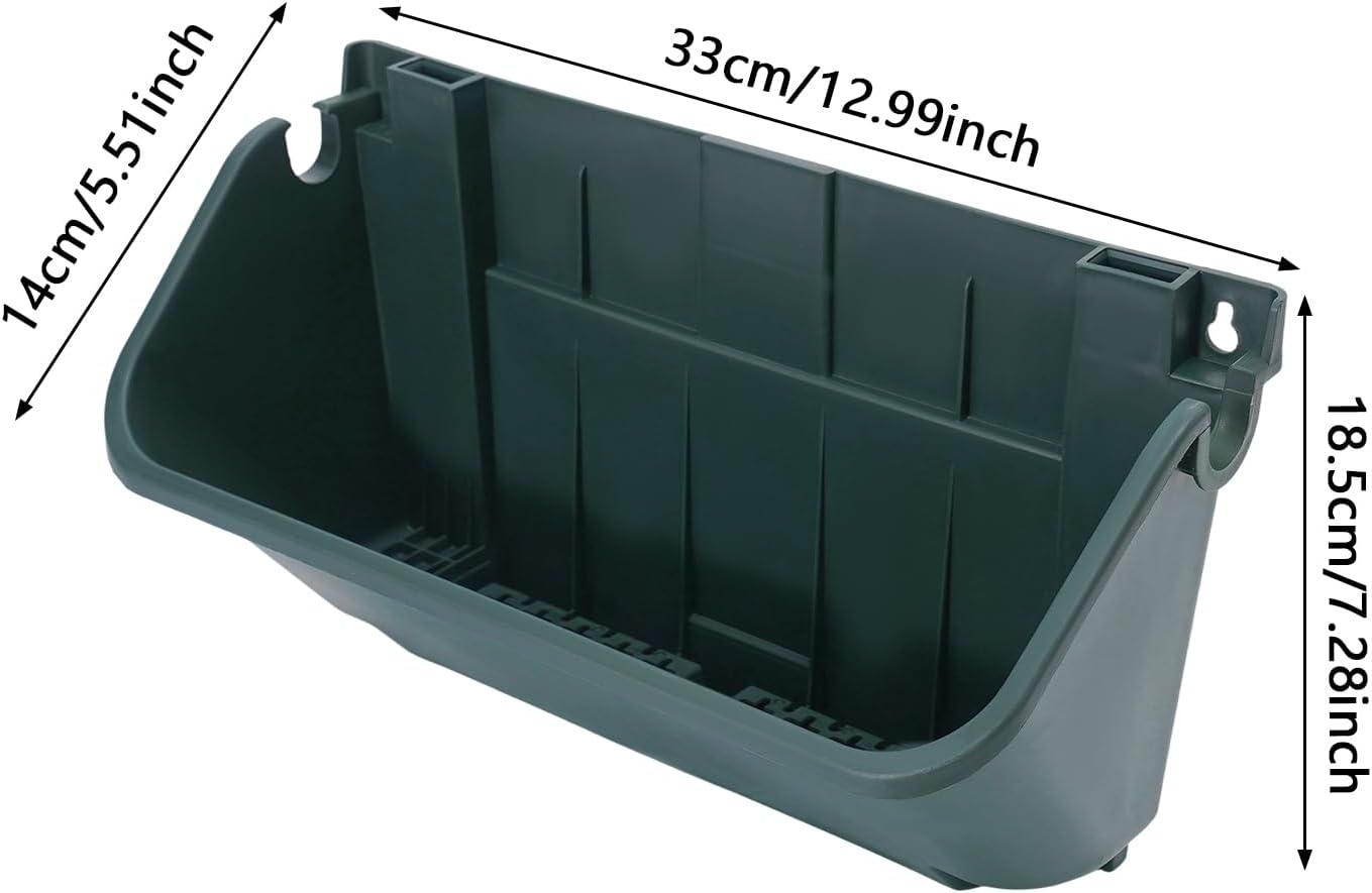 Eapmic Vertical Wall Planter with 24 Pots, Hanging Garden Plant Flowerpot Holder, Stackable Wall-Mounted Planter, Balcony Planters for Flowers Vegetables Fruits (Army Green, 24 Pots)