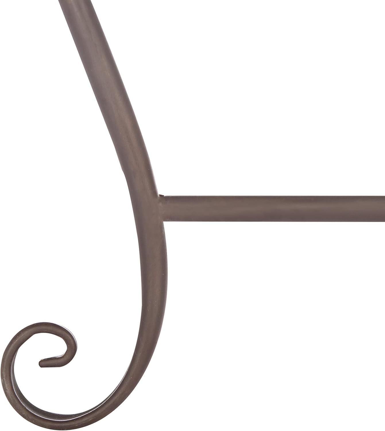 SAFAVIEH PAT5018B Outdoor Collection Abia Rustic Brown Wrought Iron 50-inch Tree Bench