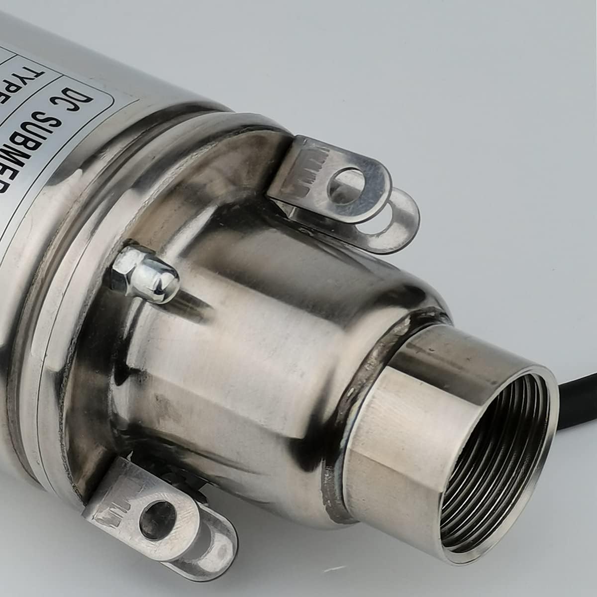 24V Stainless 3 Inch Bore 260W Solar DC Submersible Deep Well Pump Max.flow:2300L/h Max.H Lift 173.9ft Water Well Pump for Garden/Agricultural/Irrigation