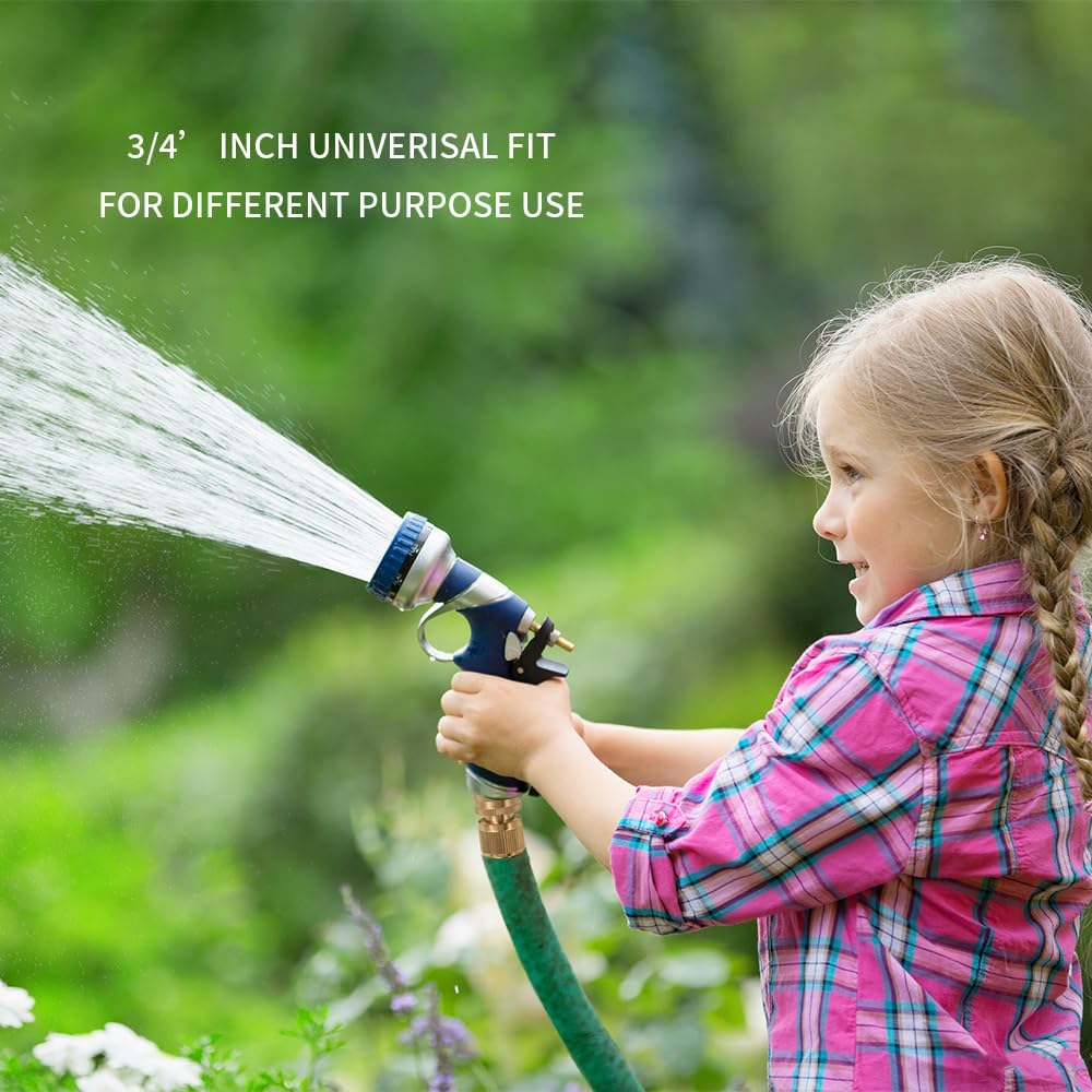 Garden Water Pipe Quick Connect, Solid Brass 3/4 Inch Thread Fitting, No-Leak Water Female Hose and Male Hose (6 Set)