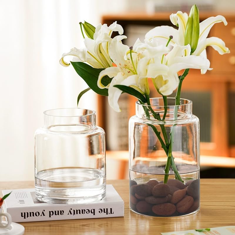 10 lbs Red River Rocks, 1-2 Inch Polished Pebbles for Indoor Plants, Decorative Rocks Stones for Landscaping, Vases, Aquariums, Fountains, Pathways, Backyard and Garden