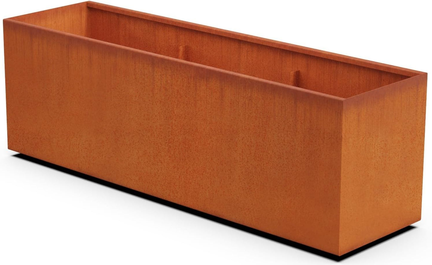 Large Rectangular Planters for Outdoor Plants | 72 Inch Corten Steel Planter & Extra Large Outdoor Planter Box | Metal Raised Garden Bed for Patios, Privacy Screens & Modern Landscapes