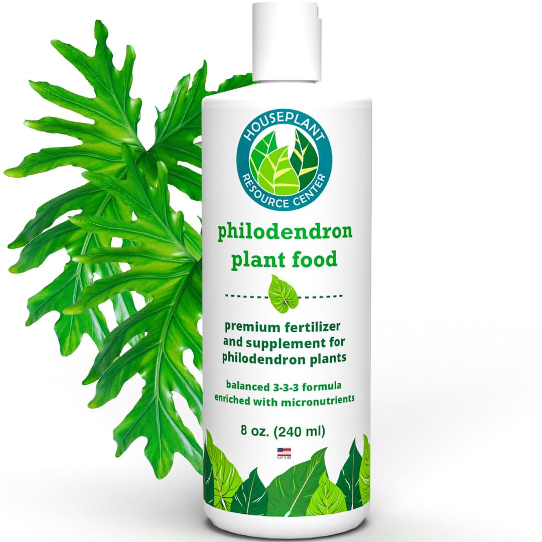 Philodendron Fertilizer – Liquid Plant Food for Strong Roots, Healthy Growth & Lush Foliage | 3-3-3 NPK Formula with Sea Kelp, Humic & Fulvic Acid | Essential Nutrients for Tropical Houseplants | 8 oz