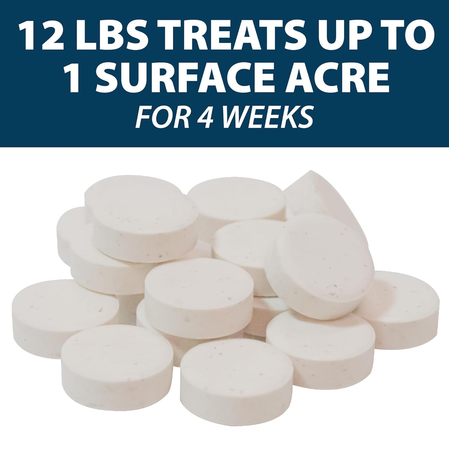 Airmax MuckAway, Natural Pond Muck Remover, Cleans & Clears Away Muck & Sludge, Easy to Use Bacteria & Enzyme Tablets, Safe for The Environment, Treats up to 1 Acre, 3 Month Supply, 36lbs