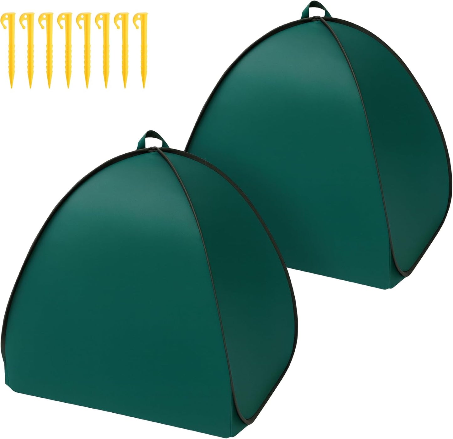 2 Pcs Pop Up Shrub Covers Frost Protection Tent, 22" x 22" x 22" Winter Plant Cover Freeze Protection, Warm Garden Plant Protector Tent for Protecting Outdoor Shrub Fruit Potted Plants from Snow & Ice