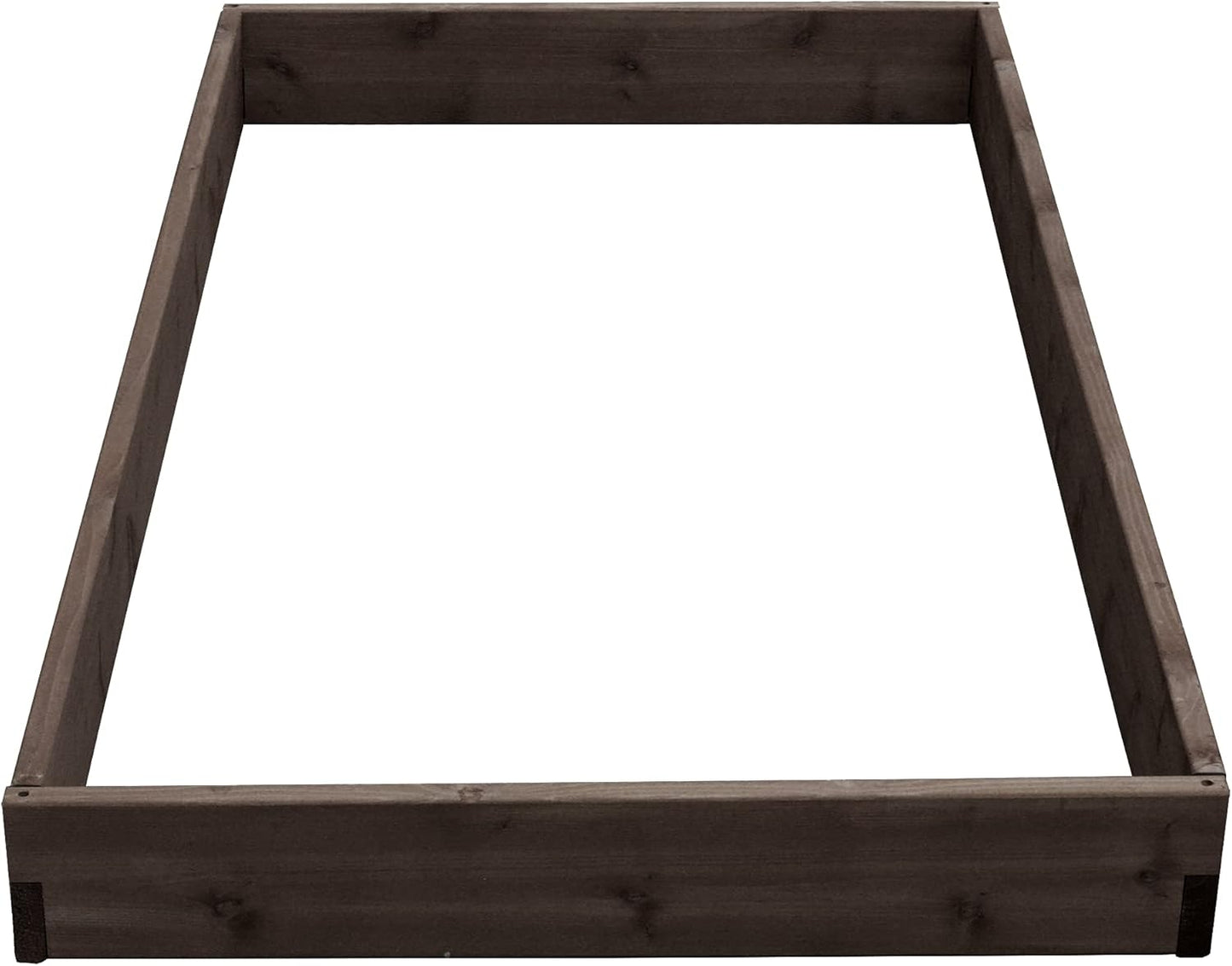 Red Cedar Wood Raised Vegetable Garden Bed - Amish Made in USA (5.5" Raised Bed, Walnut Stain)