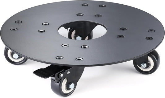 Plant Stand with Wheels,3.0mm Thick Aluminum Alloy Plant Caddy with Wheels Heavy Duty, Rolling Plant Stand Holds 12 Inch and 500lbs(Black)
