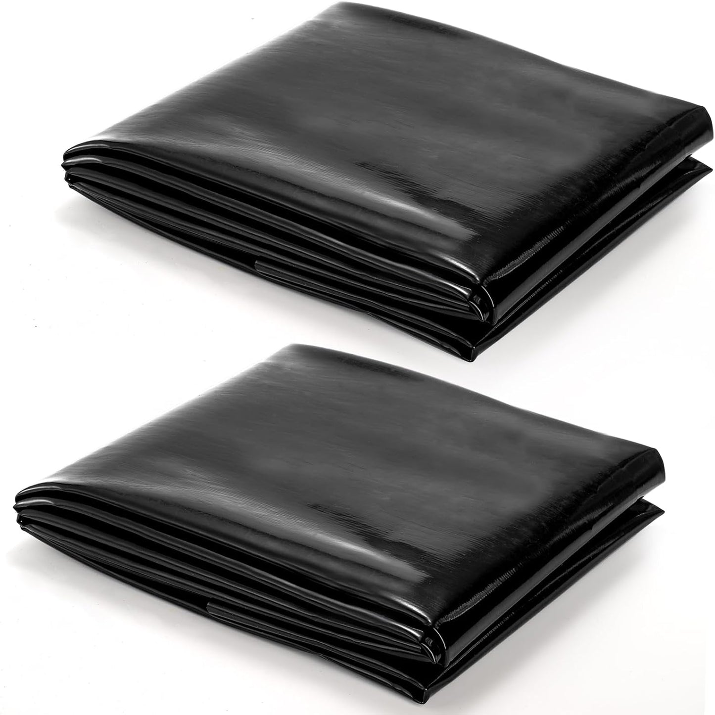 yarlung 2 Pack 4x7 Feet Pond Liner, 20 Mil Small Pond HDPE Mat Black KOI Pond Liner for Fish Ponds, Waterfall, Garden Fountains