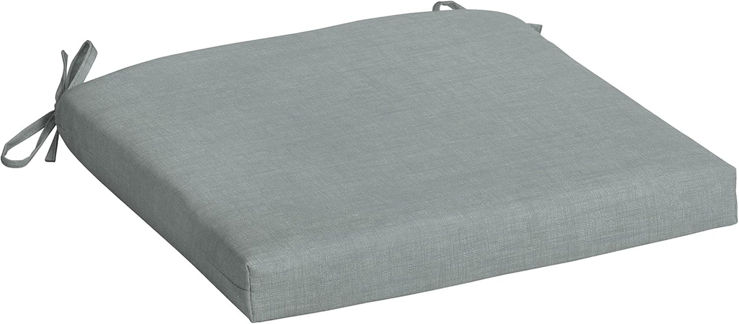 Arden Selections Rocking Chair Cushion, 19 x 18, Rain-Proof, Fade Resistant, Cushions for Rocking and Outdoor Chairs 19 x 18, Stone Grey Leala (Pack of 4)