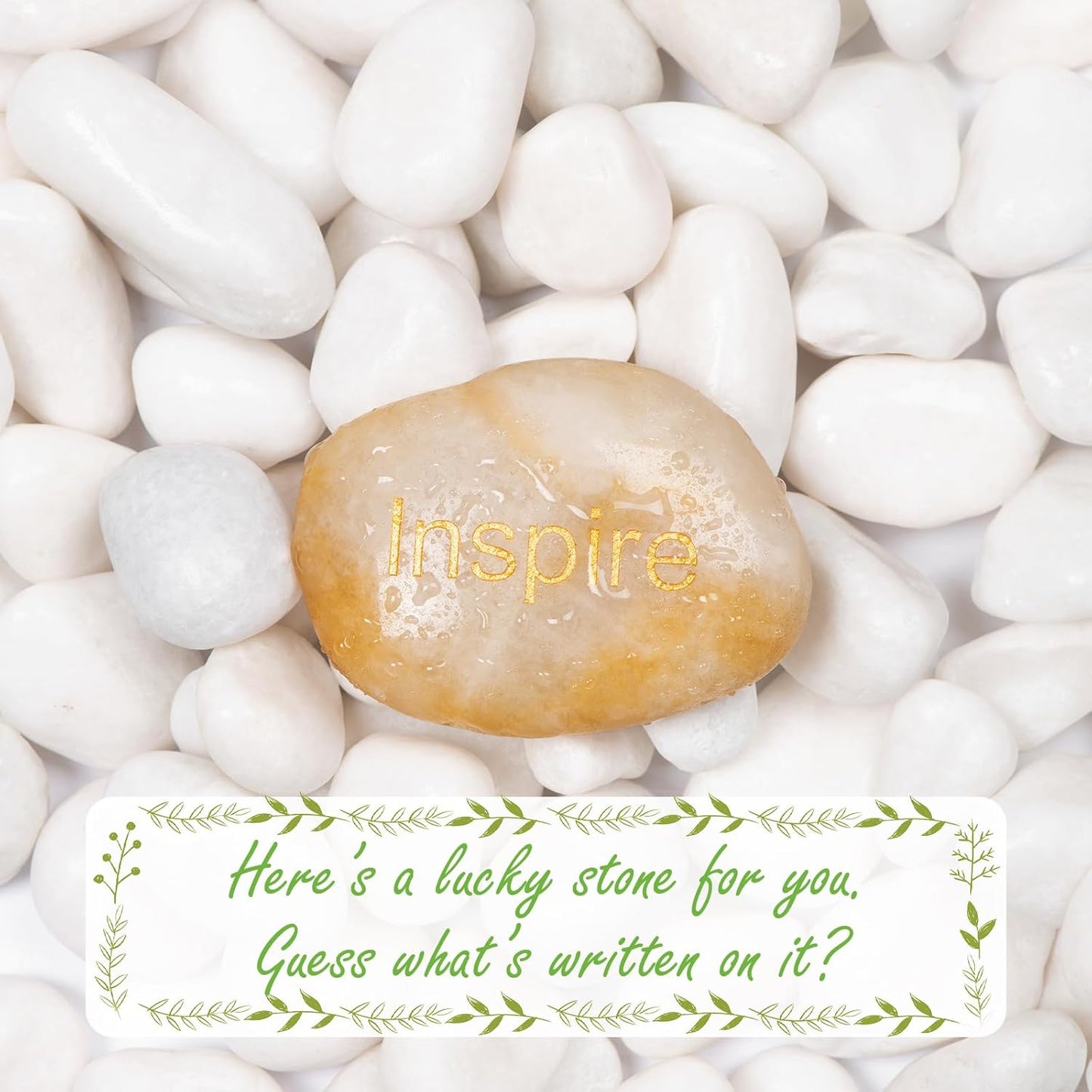 20lbs White Natural River Rocks, Polished Pebbles for Plants Garden, 1-2 inch Decorative White Stones, Ideal for Fish Tank, Vases, Crafting, Home Decor and Garden Landscaping Rocks,White