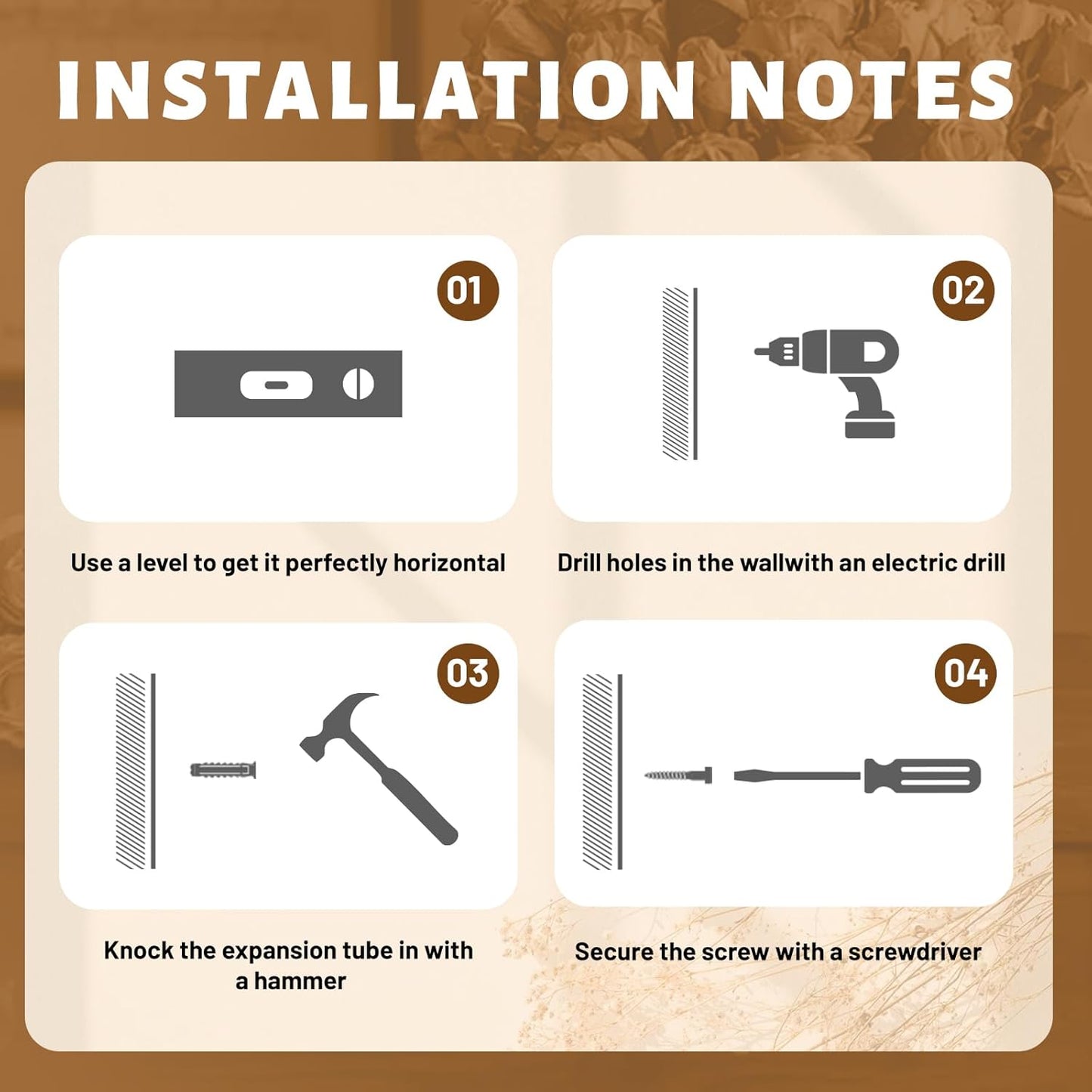 Rustic Hanging Herb Drying Rack–Space-Saving Design Holds 7 Bouquets,Fits Window,Door Kitchen Areas-Great for Kitchen Witches Herb Display-Unique Gift for Gardening Enthusiasts-Wall Art Décor