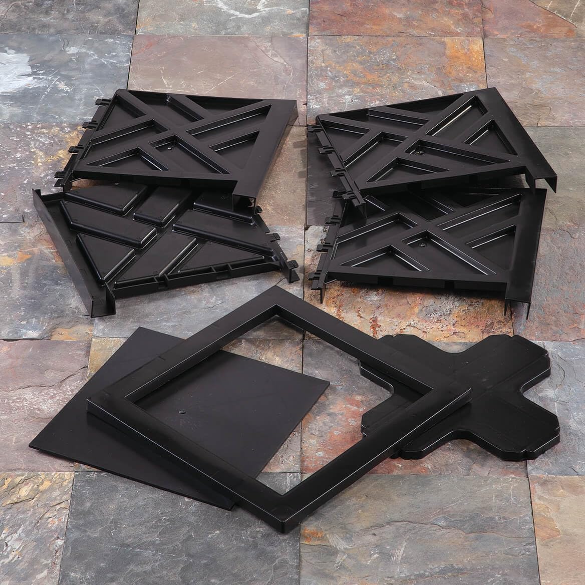 Miles Kimball Chippendale Planter Box, Black – Plant Holder for Garden, Patio and Lawn – 14 ¾” sq. x 13 ¼ H Overall