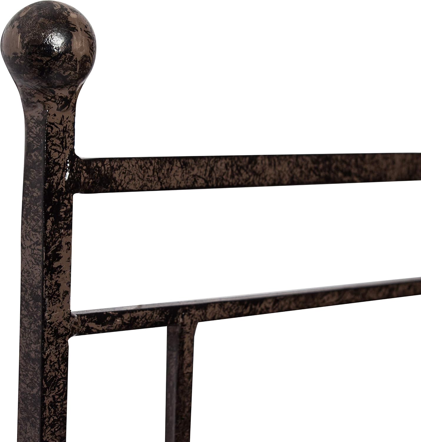 H Potter 5.5 Foot Tall Garden Flower Trellis Wrought Iron Heavy Scroll Metal Decoration Lawn Patio and Wall Decor Screen for Rose Clematis Ivy Patio Deck Wall Art