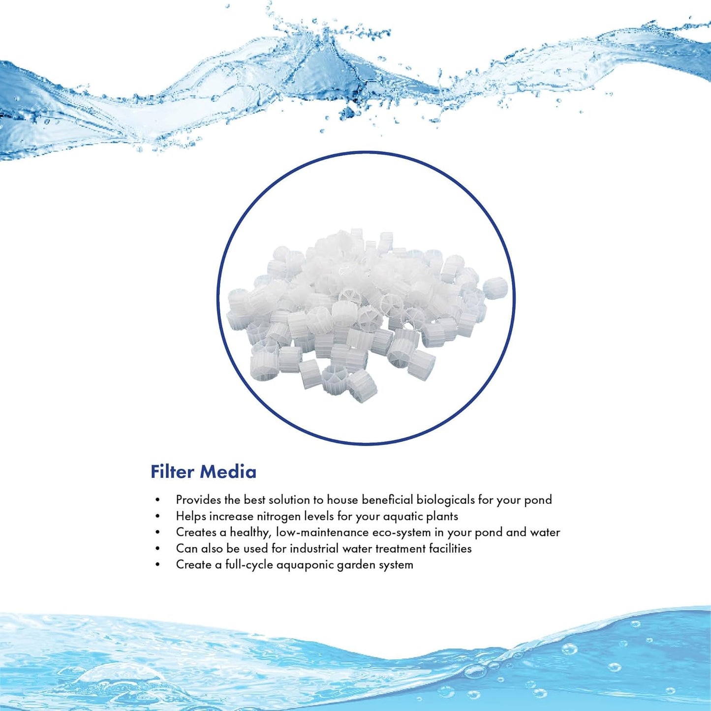 HALF OFF PONDS Simply Clear PRO Koi Pond Filter System with 2HP Blower – Filters Ponds Up to 11,000 Gallons – Bio Comb Media, 6-Way Valve, Pressure Gauge - Mechanical & Biological Filtration