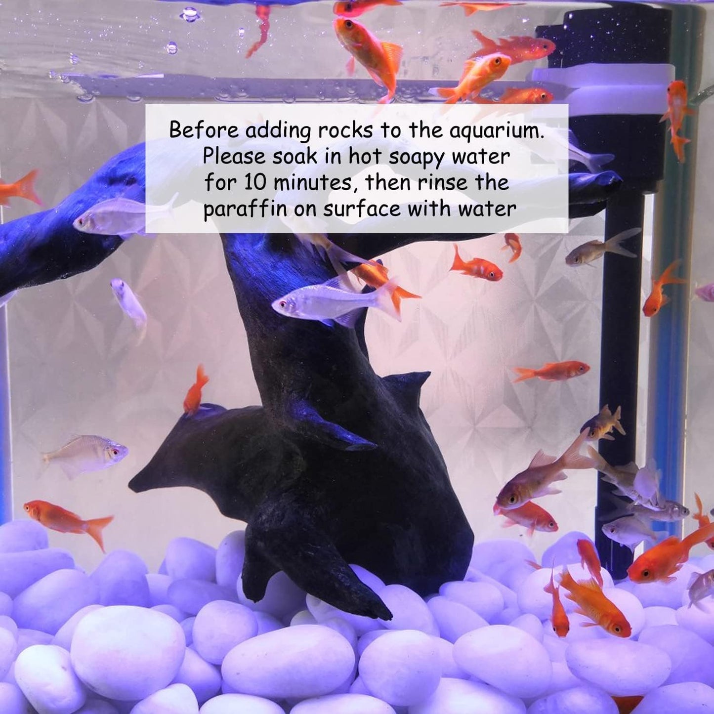 10 lbs Large River Rocks for Landscaping, 2-3 inch Polished White Pebbles for Plants, Decorative White Stones for Planters Vase Aquarium and Outdoor Garden Rocks